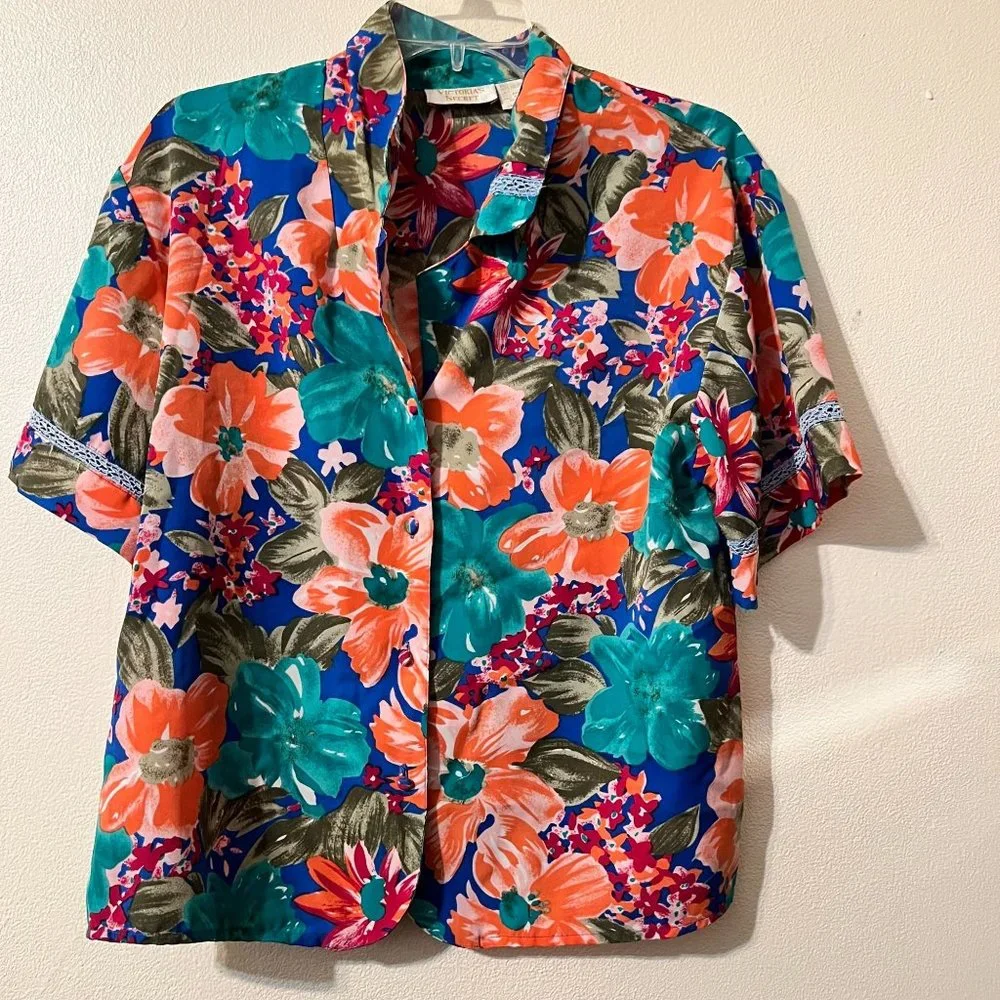 Victorias Secret vintage women's pajamas size S floral print
